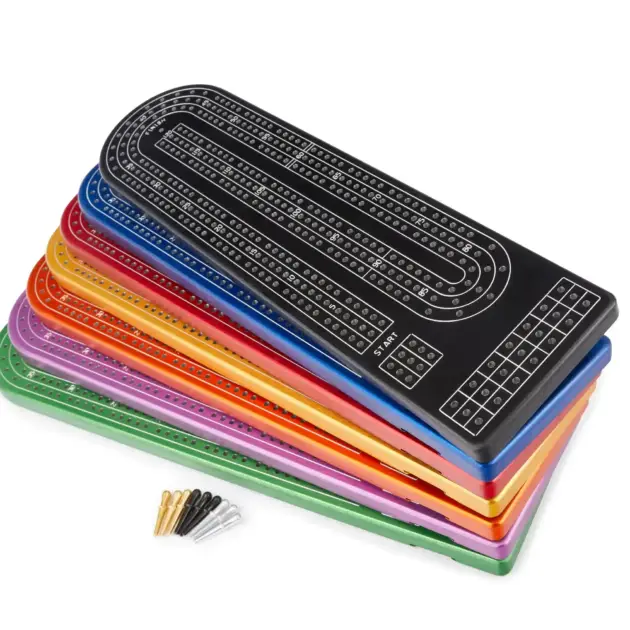 3 Track Anodized Aluminum Cribbage Board